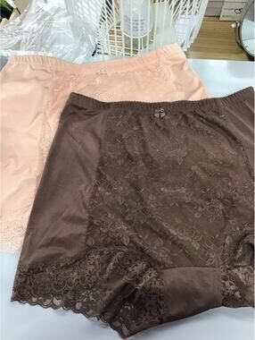 Rhonda shear pin up briefs 2 pack size 3X new HSN ruched high rise lace